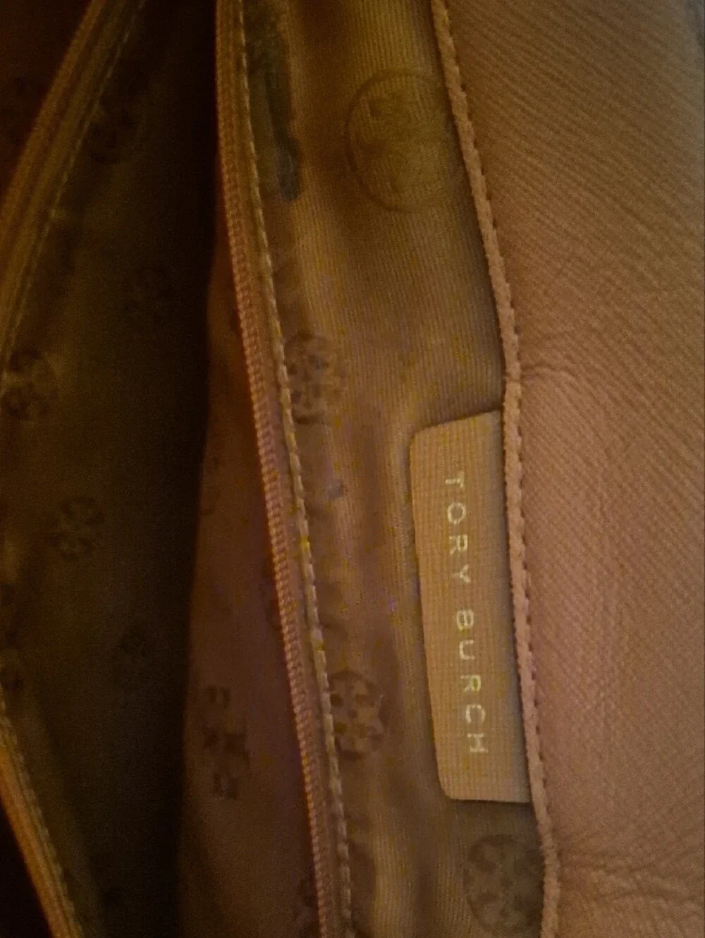 Tory Burch Tan Leather Tote with Gold Hardware